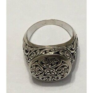 Men Women Flower Of Life Sterling Silver Ring Mandala Ring Bali
